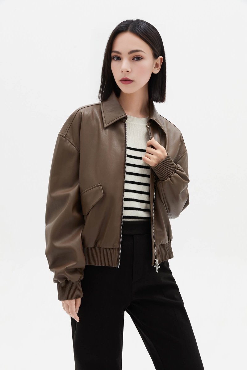 LILY Stylish Workwear PU Jacket | LILY ASIA