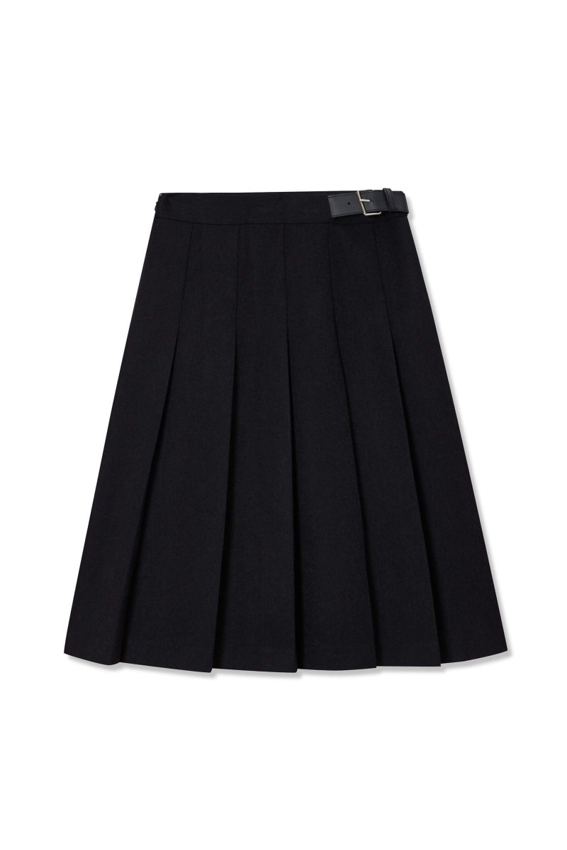 LILY Unique Belted High-Waisted Midi Skirt | LILY ASIA