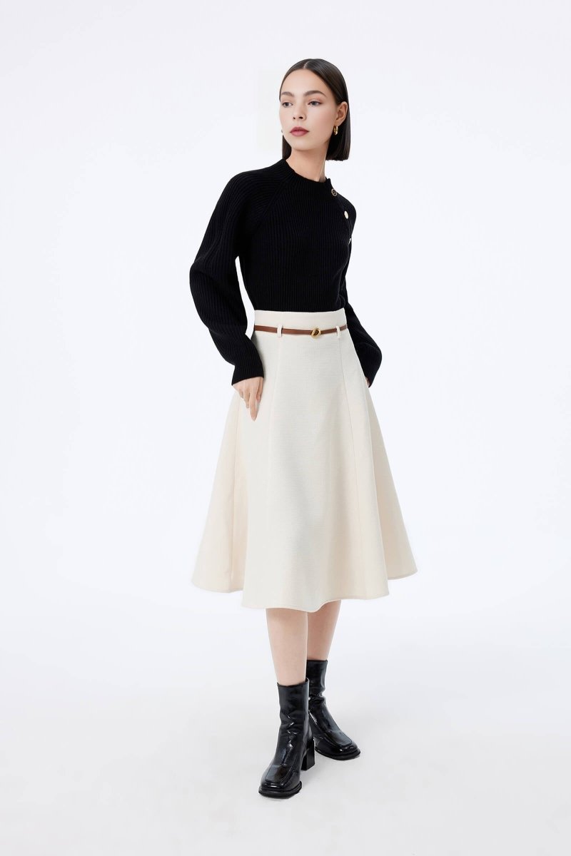 LILY Urban Commuter Elegant Midi Skirt | LILY ASIA