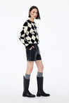 LILY Vintage Color-Block Plaid Sweater | LILY ASIA