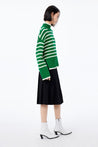 LILY Vintage Striped High-Neck Sweater | LILY ASIA