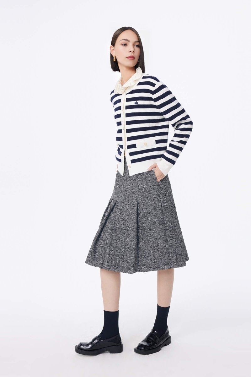 LILY Vintage Striped Knit Cardigan | LILY ASIA