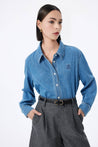 LILY Wool-Blend Denim Shirt | LILY ASIA
