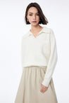 LILY Wool-Blend Polo Sweater | LILY ASIA