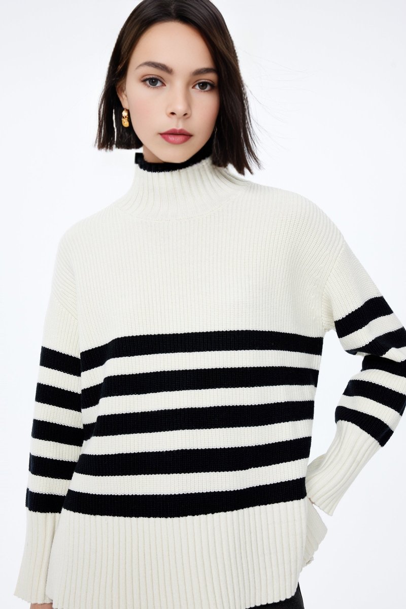 LILY Wool-Blend Striped Sweater | LILY ASIA