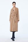LILY Wool Camel-Colored Double-Breasted Coat | LILY ASIA
