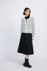LILY Wool Striped Short Cardigan | LILY ASIA