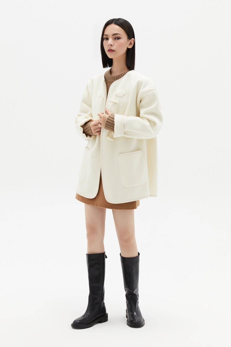 LILY Woolen Coat with Scarf | LILY ASIA