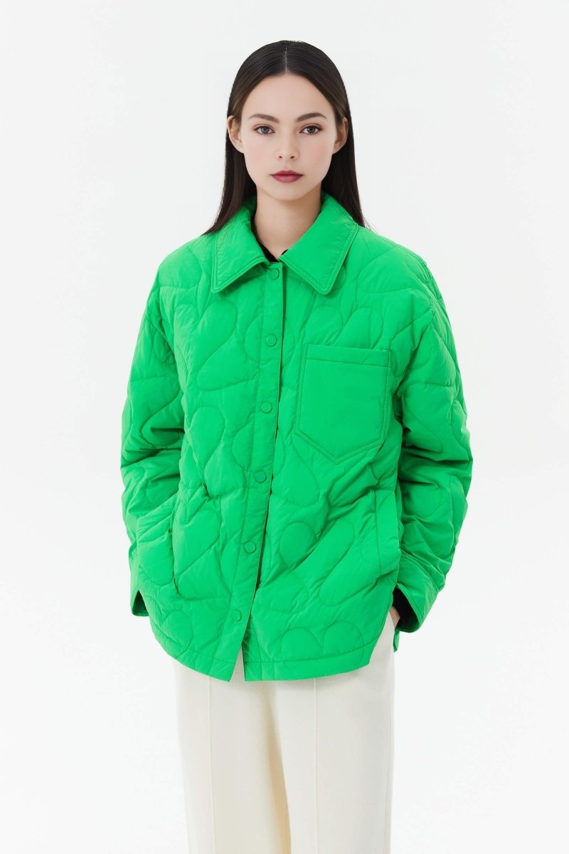 PATTERN QUILTED DOWN JACKET | LILY ASIA