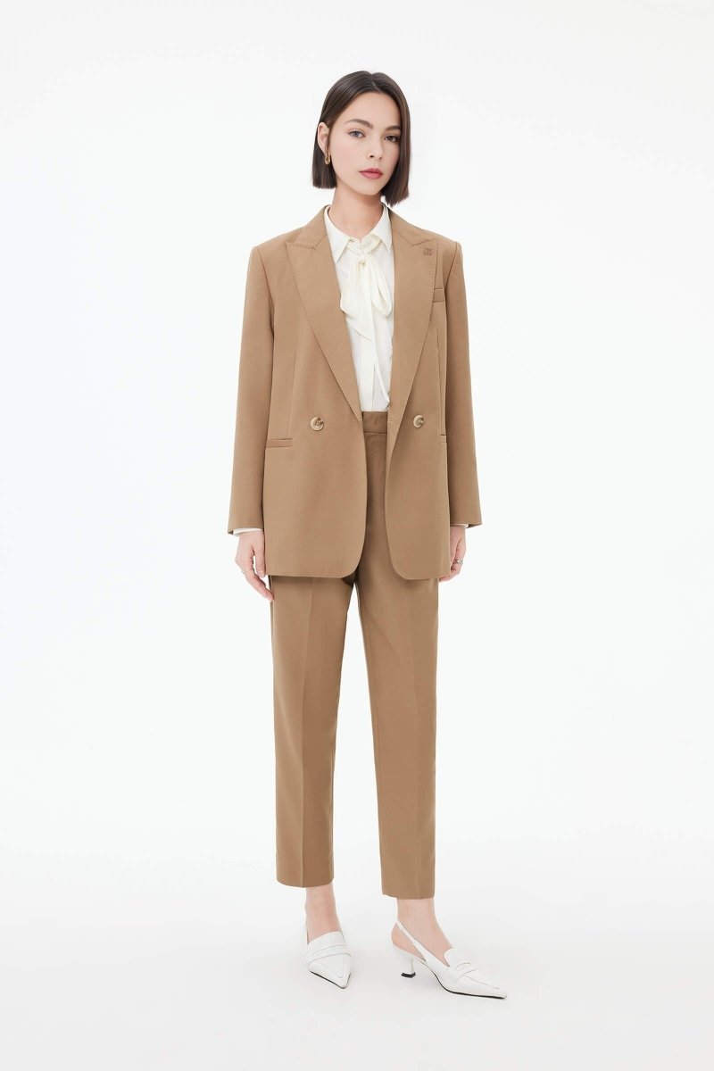 Playful Embroidered Wool Blend Blazer | LILY ASIA