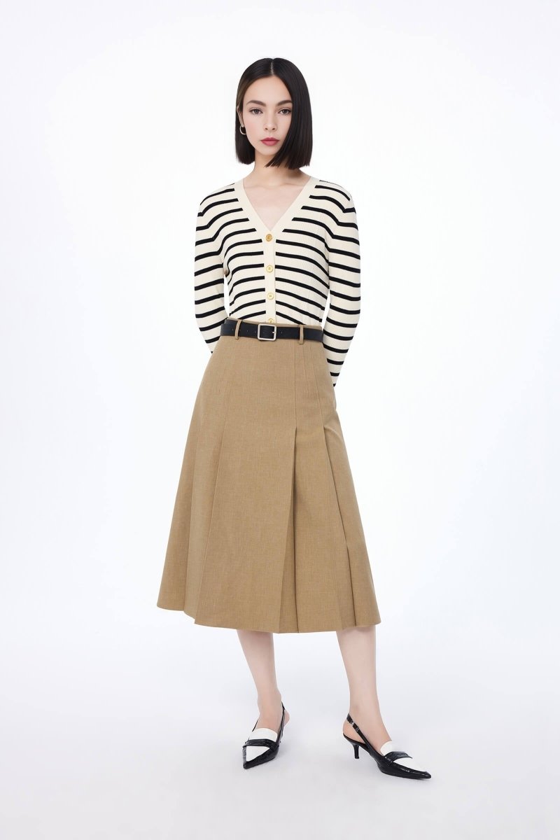 Pleated High-waist Skirt | LILY ASIA