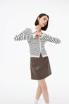 Retro Slimming PU Mini Skirt | LILY ASIA
