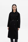 Sheep Wool and Camel Hair Belted Woolen Coat | LILY ASIA