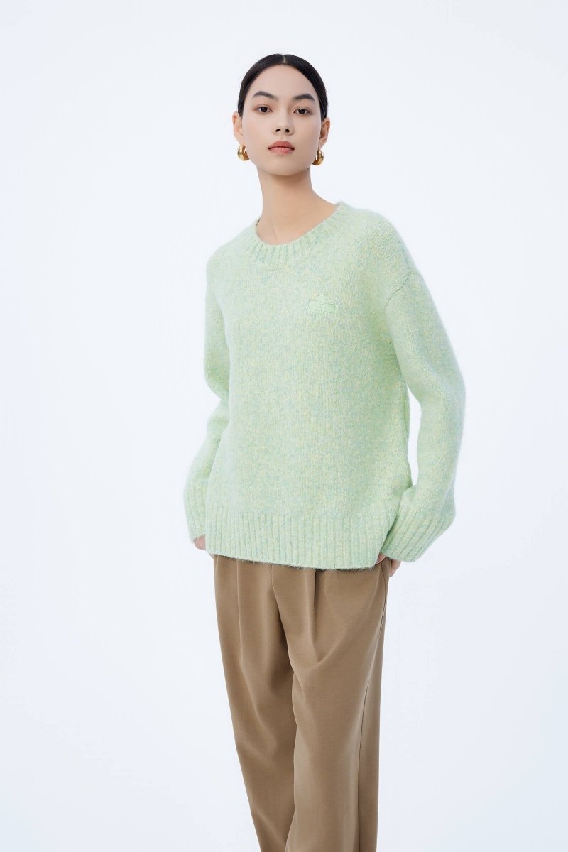 Shoulder Knit Pullover | LILY ASIA