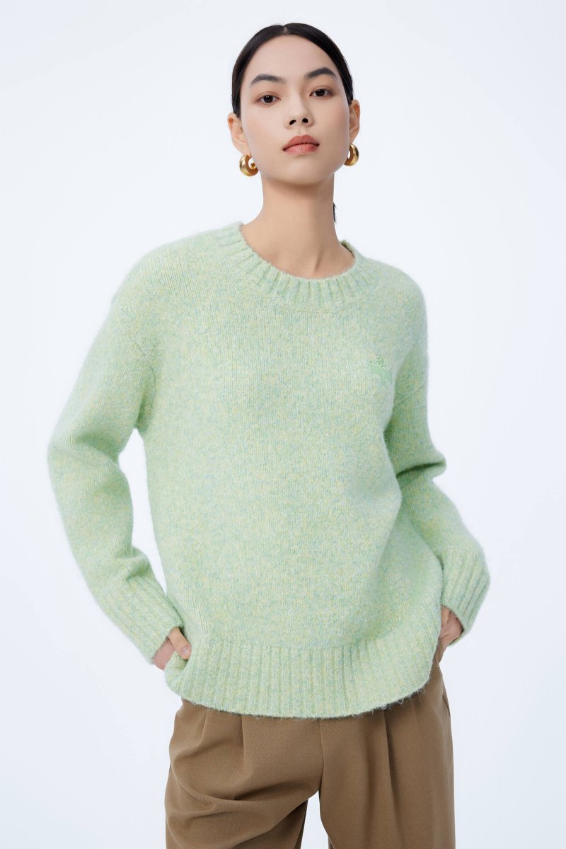 Shoulder Knit Pullover | LILY ASIA