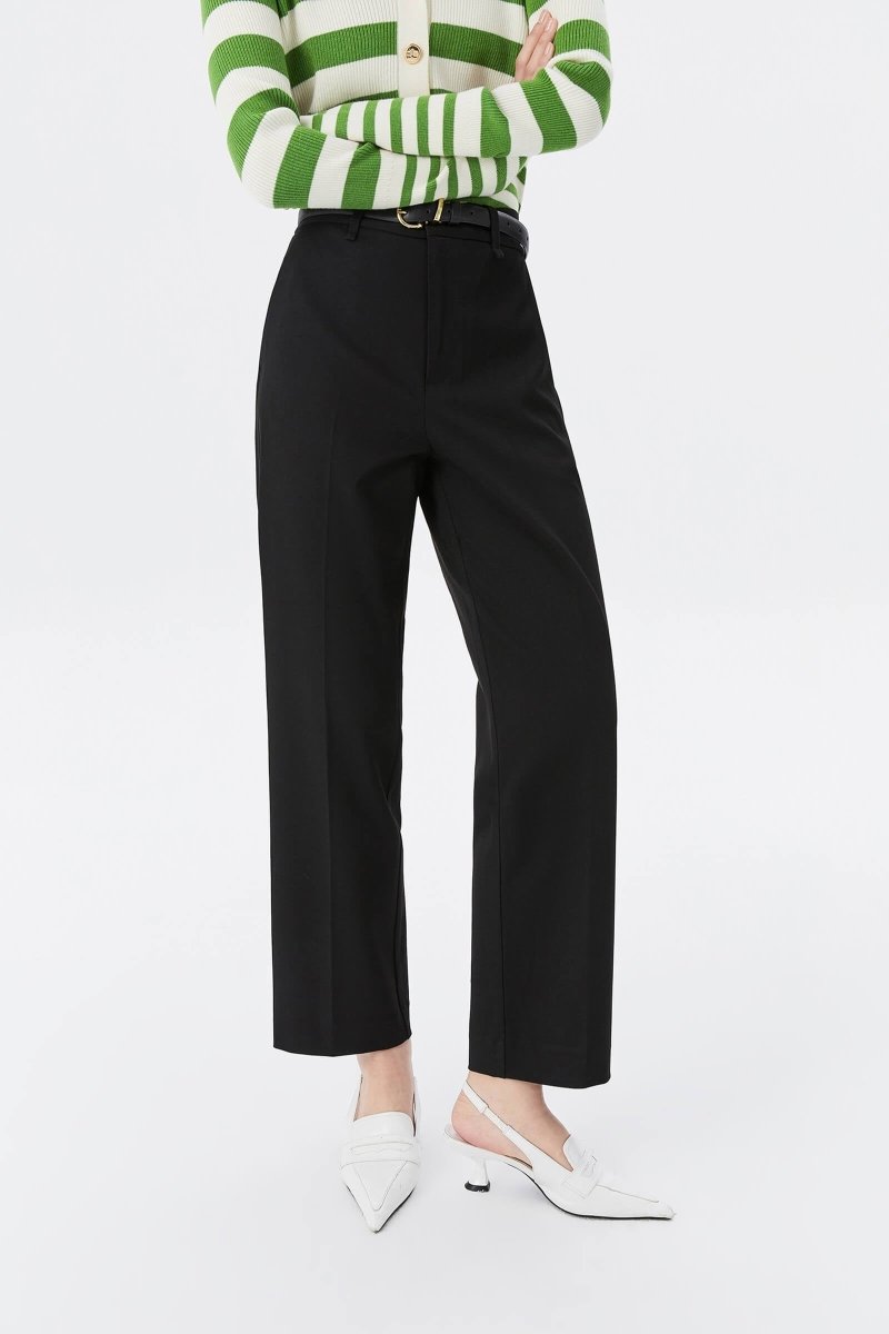 Slim-Fit Straight-Leg Suit Trousers | LILY ASIA