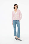 Stylish Color-Blocked Wool Cardigan | LILY ASIA