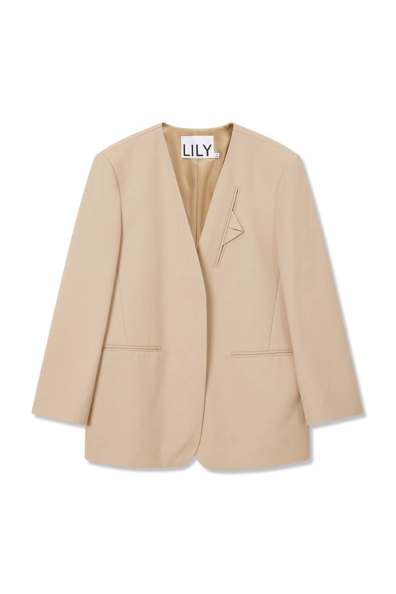 Unique Open-Front Suit Jacket | LILY ASIA