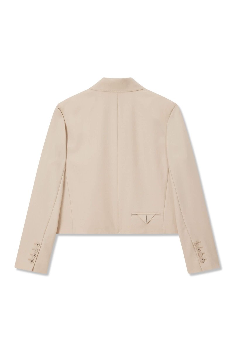 Unique Short Wool Blend Suit Jacket | LILY ASIA