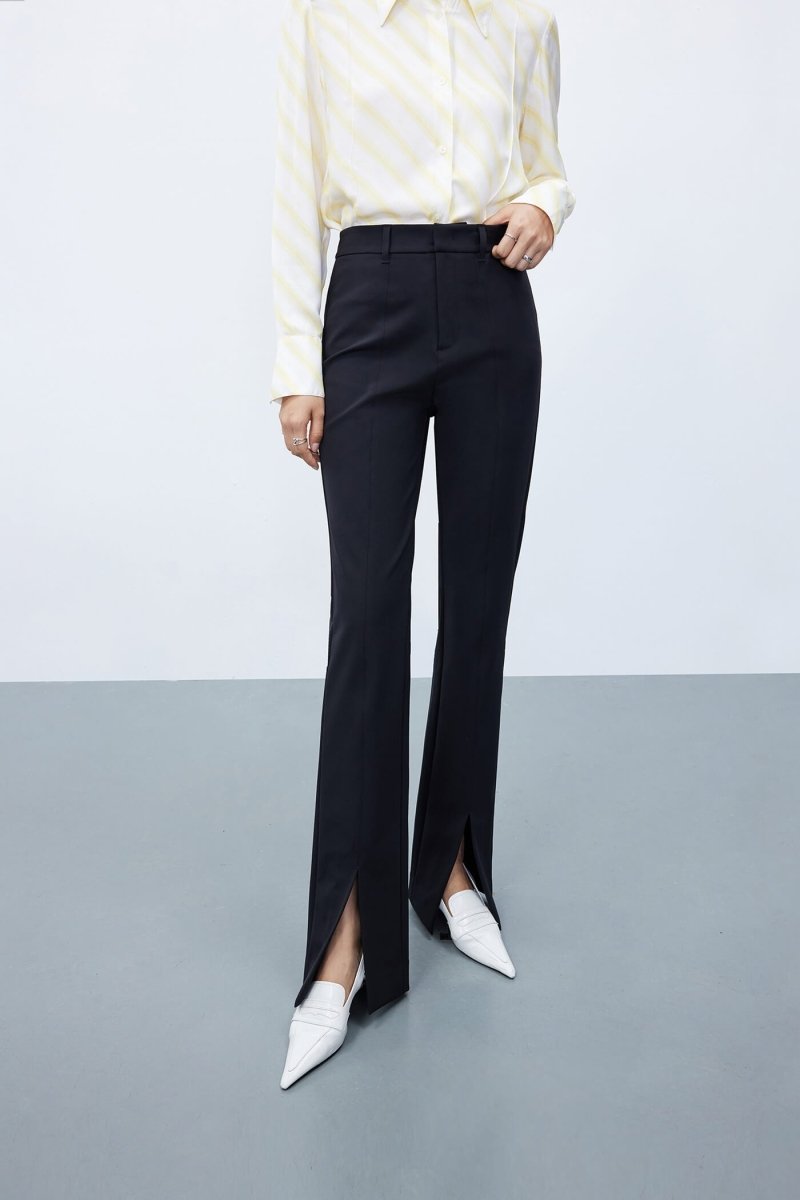 Unique Slit Slim Fit Pants | LILY ASIA