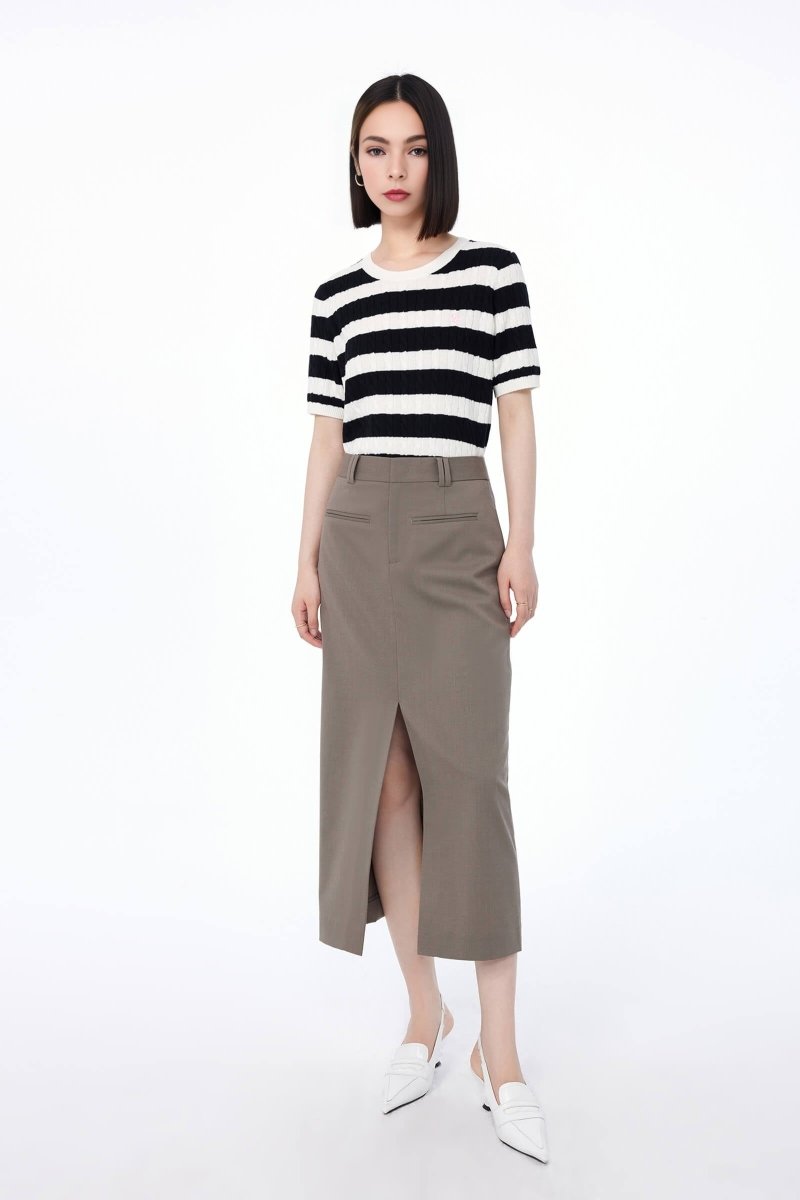 Urban and Professional Midi Skirt | LILY ASIA