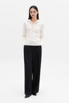 Wool High-Waisted Wide-Leg Trousers | LILY ASIA