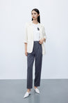Wool Nine-Point Suit Pants | LILY ASIA